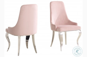 Antoine Pink Dining Chair Set Of 2