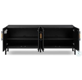 Rosedale Ebony Oak Veneer 4 Door Sideboard