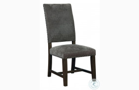 Townsend Warm Grey Upholstered Parson Chair Set of 2