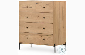 Eaton Light Oak 5 Drawer Dresser
