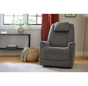 Zecliner Model 3+ Umber Gray Performance Fabric Zero Gravity Rocker Power Sleep Recliner with USB Charging and LED