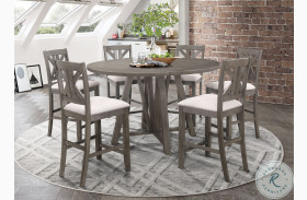 Athens Barn Grey Extendable Counter Height Dining Room Set