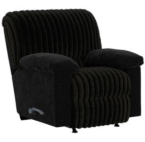 Comet Black Rocker Recliner