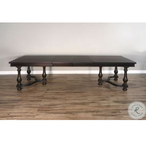 Golden Hearth Black 112" Extendable Rectangular Dining Table