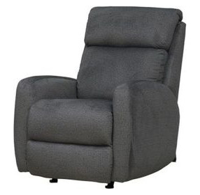 Primo Charcoal Rocker Power Recliner with Power Headrest and USB Charging
