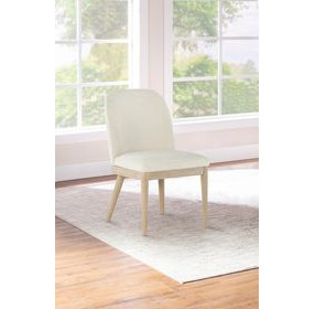 Solano Beige Upholstered Side Chair Set of 2