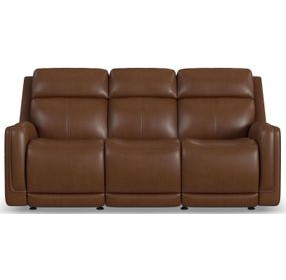 Alister Sedona Brown Triple Power Glider Reclining Living Room Set