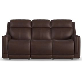 Alister Burnt Umber Triple Power Glider Reclining Living Room Set
