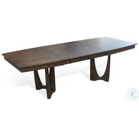 Rustic Refined Dark Brown Noah Extendable Rectangular Dining Room Set