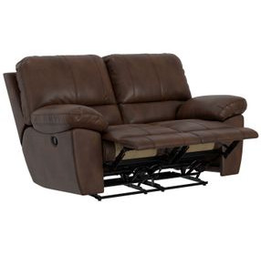 Stetson Walnut 65" Lay Flat Reclining Loveseat