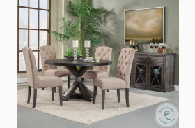 Newberry Grey Round Dining Room Set
