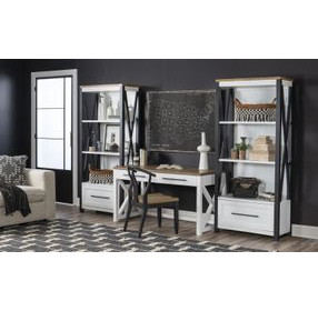 Franklin Harvest Oak and Natural White Etagere