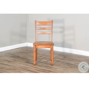 Cozy Luxe Rustic Oak Dining Chair Set of 2