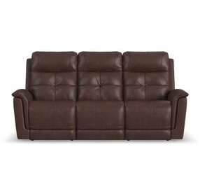 Ranger Rustic Brown Leather Zero Gravity Power Reclining Living Room Set