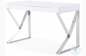 Noho White Rectangular Desk