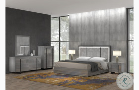 Blade Premium Moon Grey Panel Bedroom Set