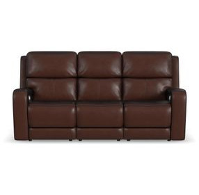 Oasis Truffle Leather Zero Gravity Power Reclining Living Room Set