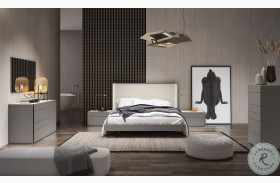 Sintra Grey And White Platform Bedroom Set