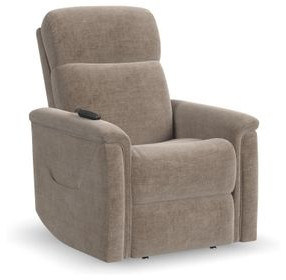 Luma Petite Gray Performance Fabric Power Lift Recliner with USB Charging and Heat Massage