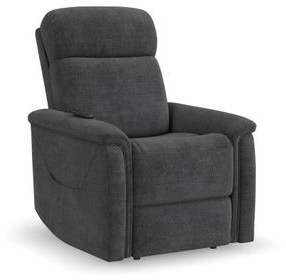 Luma Gray Performance Fabric Power Lift Recliner with USB Charging and Heat Massage