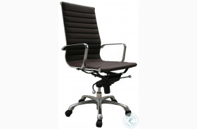 Comfy High Back Brown Office Chair