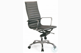Comfy High Back Black Office Chair