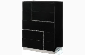 Lucca Black Lacquer Chest