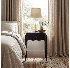 Wilshire Black Nightstand