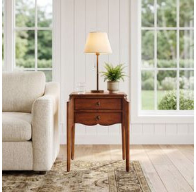 Wilshire Olive Ash Burl Accent Table