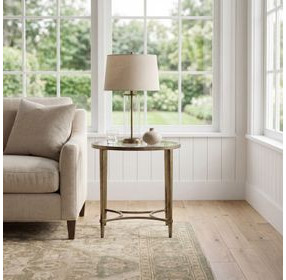 Monica Gold Oval End Table