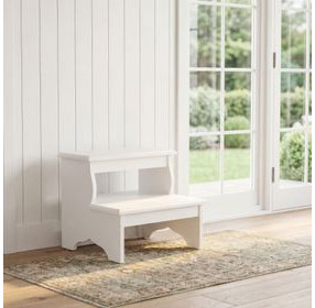 Melrose Cottage White Step Stool