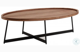 Uptown Walnut and Black Coffee Table