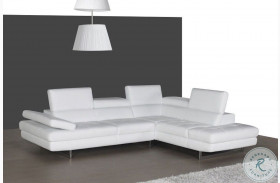 178557-RHFC Snow White Italian Leather RAF Sectional