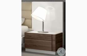 Lisbon Natural White Lacquer RAF Nightstand