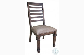 Delphine Vintage Dark Pine Side Chair Set Of 2