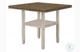 Sarasota Nutmeg And Rustic Cream Counter Height Dining Table