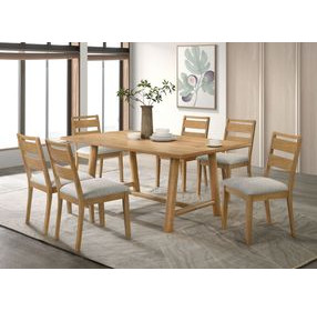 Duncan Washed Oak 71" Rectangular Dining Table