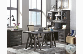 Sutton Place Weathered Charcoal Home Office Set