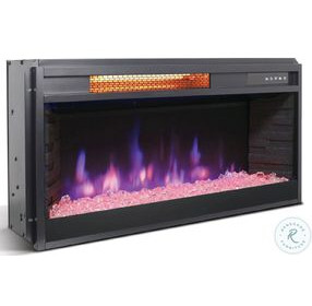 Maple Haze Black 28" Crystal Fireplace Insert
