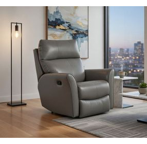 Stardust Valentino Granite Leather Wall Hugger Recliner
