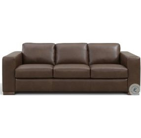 Inglewood Vintage Brown Cigar Leather Queen 91" Sleeper Sofa with Matress