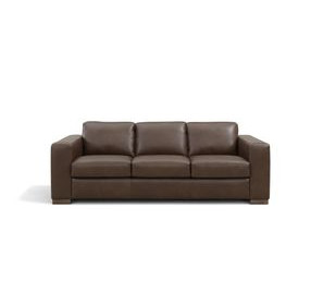 Inglewood Vintage Brown Cigar Leather 92" Sofa