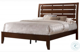 Serenity Rich Merlot King Panel Bed