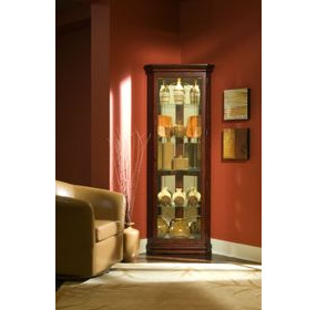 20205 Victorian Cherry Corner Curio Cabinet