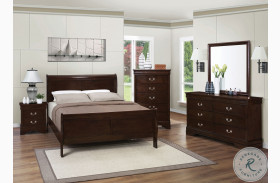 Louis Philippe Cappuccino Youth Sleigh Bedroom Set