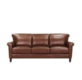 Navrell Pecan Leather Living Room Set