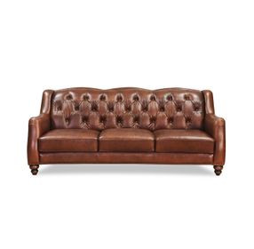 Kingswell Brown Leather Living Room Set
