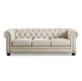 Alwick Vanilla Leather Living Room Set