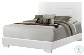 Felicity Gloss White Queen Panel Bed
