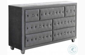 Deanna Grey Upholstered Dresser